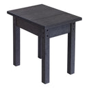  C.R. Plastic Products Generation T01-14 Small Rectangular Table - Black IMAGE 1