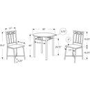  Monarch 3 pc Dinette I 3065 IMAGE 5