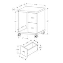  Monarch Office Desk Components Storage Unit I 7056 IMAGE 5