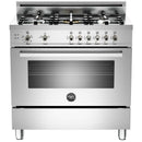  Bertazzoni 36-inch Freestanding Gas Range PRO36 5 GAS X V IMAGE 1
