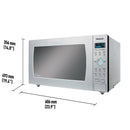  Panasonic 24-inch, 2 cu. ft. Countertop Microwave Oven NN-SE996S IMAGE 2