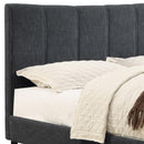 Worldwide Home Furnishings Rimo 101-268Q-GY 60" Queen Platform Bed - Grey IMAGE 6