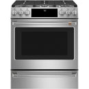 Café 30-inch Slide-in Gas Range with Convection Technology CCGS700P2MS1 IMAGE 1