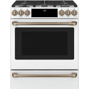 Café 30-inch Slide-in Dual Fuel Range with Warming Drawer CC2S900P4MW2 IMAGE 1