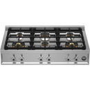 Bertazzoni 36-inch Built-in Gas Rangetop with 6 Burners PROF366RTBXT IMAGE 1