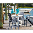  C.R. Plastic Products Generation C28-16 Classic Pub Height Arm Chair - Chocolate IMAGE 2
