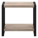  Monarch I 2083 Accent Table - Dark Taupe/Black IMAGE 2