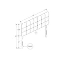  Monarch I 6004F Full Headboard - Beige Linen IMAGE 5