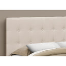  Monarch I 6004Q Queen Headboard - Beige Linen IMAGE 3