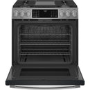 GE Profile 30-inch Slide-In Gas Range with Wi-Fi Connect PCGS930YPFS IMAGE 2