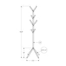  Monarch I 2058 Coat Rack - Silver IMAGE 10