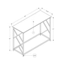  Monarch I 3533 Hall Console - Dark Taupe/Black IMAGE 10