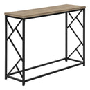  Monarch I 3533 Hall Console - Dark Taupe/Black IMAGE 1