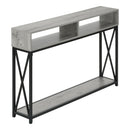  Monarch I 3572 Hall Table - Grey/Black IMAGE 1