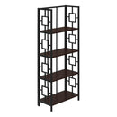  Monarch I 3617 62" Bookcase - Espresso/Black IMAGE 1