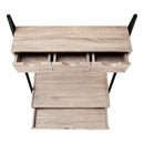  Monarch I 7332 Computer Desk - Dark Taupe/Black IMAGE 3