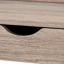  Monarch I 7332 Computer Desk - Dark Taupe/Black IMAGE 6