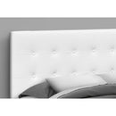  Monarch I 6002Q Queen Headboard - White Leather-Look IMAGE 3