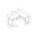  Monarch I 7390 58" Computer Desk - Espresso/Black IMAGE 10