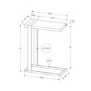  Monarch I 2863 Accent Table - Black/Black IMAGE 10