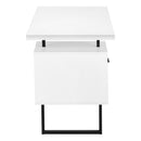  Monarch I 7631 Computer Desk - White/Black IMAGE 3