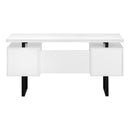  Monarch I 7631 Computer Desk - White/Black IMAGE 4