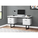  Monarch I 7631 Computer Desk - White/Black IMAGE 9