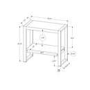  Monarch I 2857 Accent Table - Gray Reclaimed Wood-Look/Black Metal IMAGE 10