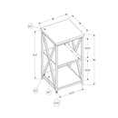  Monarch I 3595 Accent Table - Black Marble/Black Metal IMAGE 5