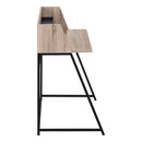  Monarch I 7546 Computer Desk - Dark Taupe/Black Metal IMAGE 3
