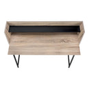  Monarch I 7546 Computer Desk - Dark Taupe/Black Metal IMAGE 5