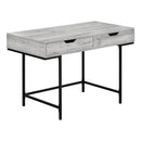  Monarch I 7553 Computer Desk - Grey/Black Metal IMAGE 1