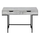  Monarch I 7553 Computer Desk - Grey/Black Metal IMAGE 2