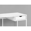  Monarch I 7570 Computer Desk - White/White Metal IMAGE 3