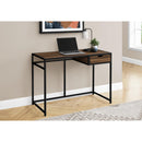  Monarch I 7574 Computer Desk - Brown Reclaimed Wood/Black Metal IMAGE 2