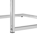  Monarch I 3636 Accent Table - Glossy White/Chrome Metal IMAGE 7