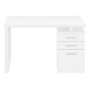  Monarch I 7690 Left/Right Computer Desk - White IMAGE 2