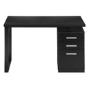  Monarch I 7691 Left/Right Computer Desk - Black IMAGE 2