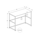  Monarch I 7776 Computer Desk - Black/Black IMAGE 5