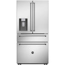  Bertazzoni 36-inch, 21.6 cu.ft. French 4-Door Refrigerator REF36FDFZXNT IMAGE 2