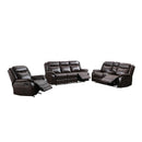 Mazin Furniture Paxton Reclining Leather Look Loveseat 99926BRW-2C IMAGE 4