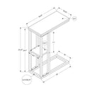  Monarch I 3674 Accent Table - Black Marble/Black Metal IMAGE 10