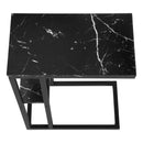  Monarch I 3674 Accent Table - Black Marble/Black Metal IMAGE 5