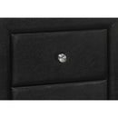  Monarch I 5603 21"H / Black Leather-Look Night Stand IMAGE 3