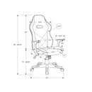  Monarch I 7327 Office Chair - Gaming/Black/Red Leather-Look IMAGE 11