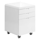  Monarch I 7583 Filling Cabinet - High Glossy White IMAGE 1