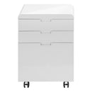  Monarch I 7583 Filling Cabinet - High Glossy White IMAGE 2