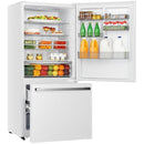 Hisense 31-inch, 17 cu.ft. Counter-Depth Bottom Freezer Refrigerator RB17A2CWE IMAGE 2