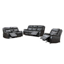  Mazin Furniture Paxton 99926GRY-2C Reclining Loveseat with Center Console IMAGE 4