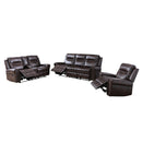 Mazin Furniture Emerson Power Reclining Leather Sofa 99927BRW-3 IMAGE 4